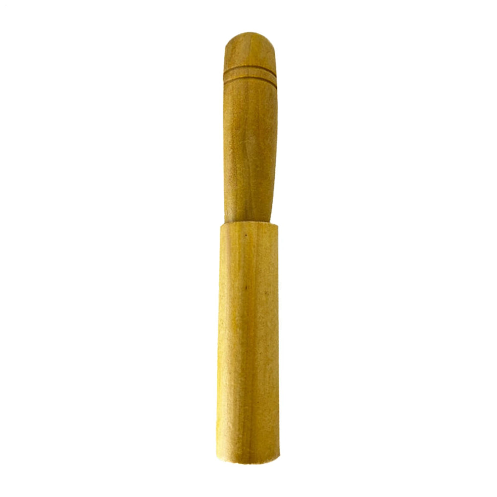 Wooden Wild Boar Caller front view, compact portable field tool.