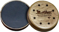 Woodhaven Cherry Classic friction call slate front view for authentic clucks and purrs