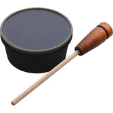 Woodhaven Cluck N' Purr Pot Slate close-up showing cherry wood and slate for authentic turkey calls