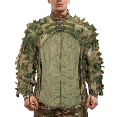 Woodland Camouflage Ghillie Suit ensemble offers versatile camouflage for hunting and outdoor missions