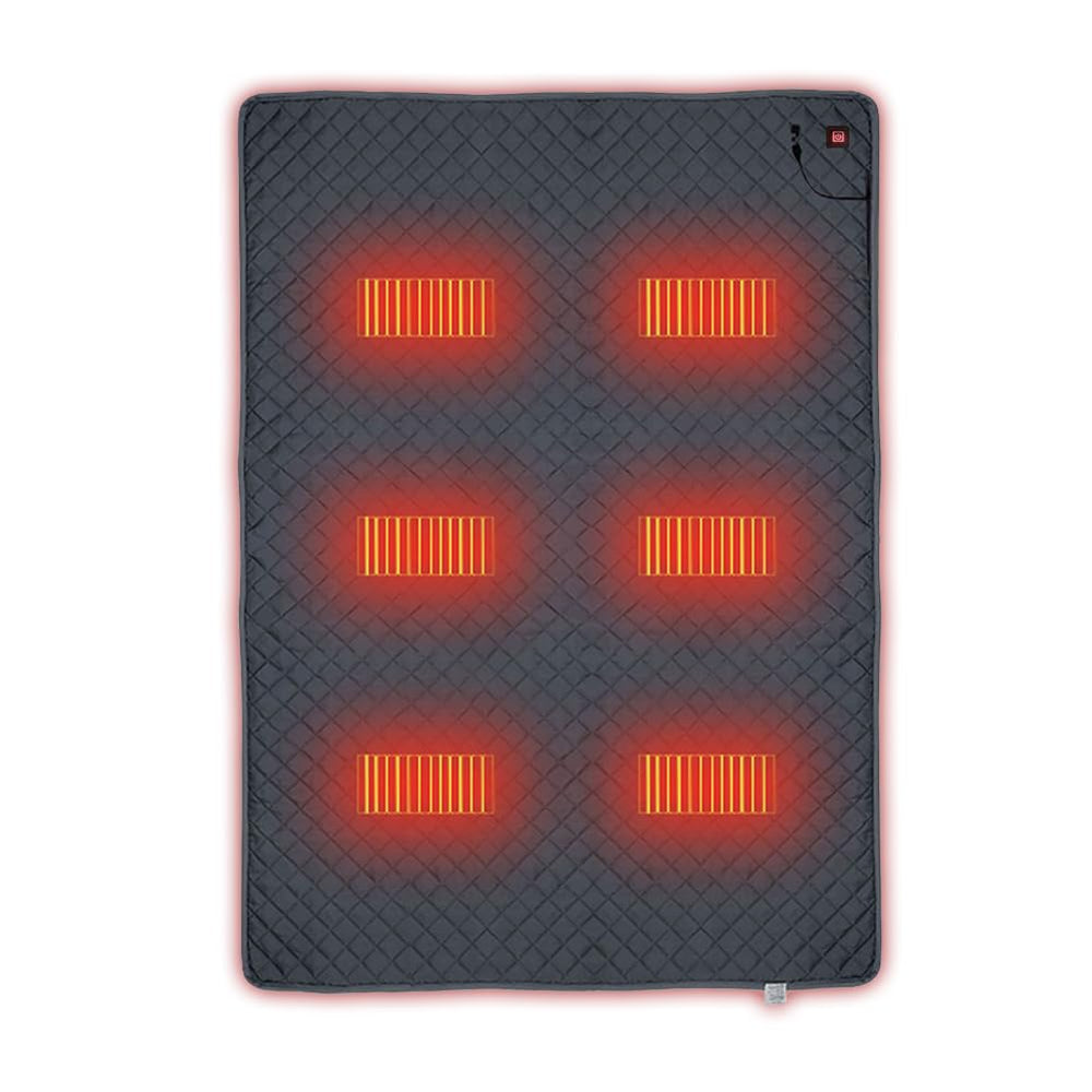 WOOLALA portable heating pad close up showing large warming area for camping
