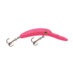 Worden's Yakima Bait MAG Lip 3.0 Glitter Pink front view, vibrant lure profile