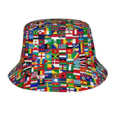 World Flag Bucket Hat for Men and Women - front view