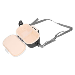 Open lid showing easy bait access on worm bait holder