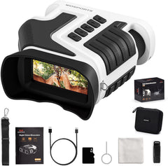 WOSPORTS 4K night vision goggles front view for outdoor use.