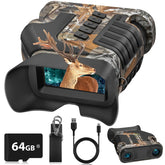 WOSPORTS front view night vision goggles showing compact design and portability for wildlife watching