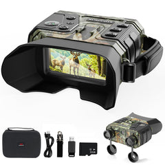 WOSPORTS 4K night-vision goggles front view for quick outdoors setup and hunting prep.