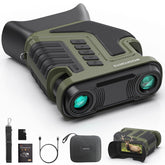 WOSPORTS 4K night-vision goggles front view for wildlife watching and field scouting.