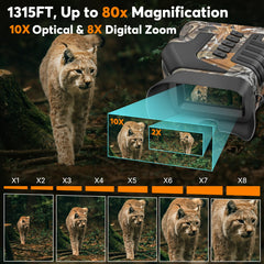 WOSPORTS infrared illuminator 850nm with adjustable brightness for better low-light visibility