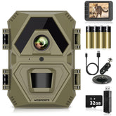 WOSPORTS Mini Trail Camera front view for discreet outdoor monitoring and wildlife surveillance.