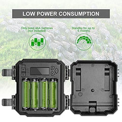 WOSPORTS mini trail camera waterproof shell withstands outdoor conditions