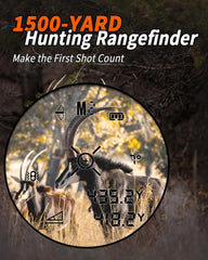 WOSPORTS rangefinder in bow hunting mode delivers accurate bow range data