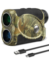 WOSPORTS rangefinder front view highlighting compact body for quick field readings