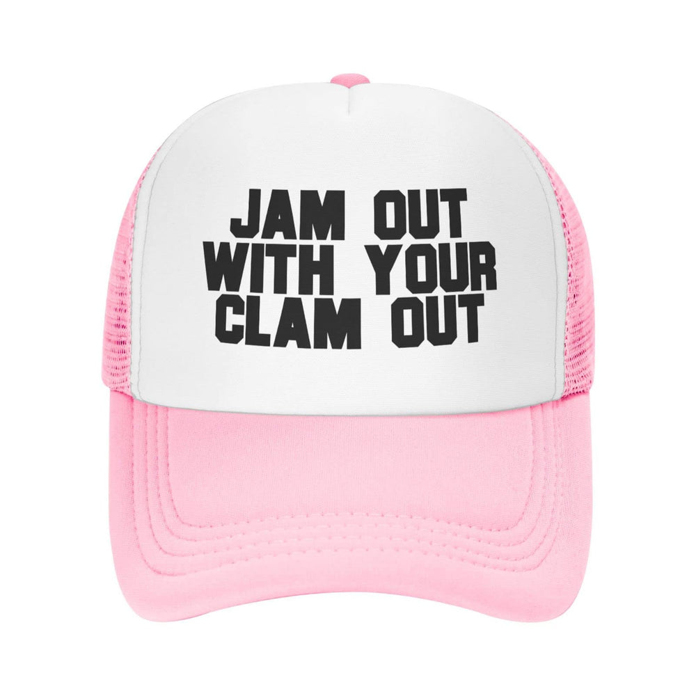 Wovotieh Jam Out with Your Clam Out Hat pink front view with sun protection and style