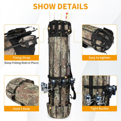 Wowelife reinforced-shoulder-straps offer cushioned comfort on long fisherman walks.