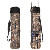 Wowelife fishing rod carrier bag top view shows roomy interior for gear.