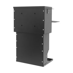 WPORDE deer feeder mounted on wall or tree for flexible setup.