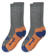 Wrangler Boy Merino Wool Cushion Seamless Boot Socks front view for all-season comfort