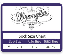 Wrangler Ladies Horse Pattern Crew Socks Grey – stays-up top band for secure fit