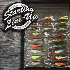 Wraptor Tackle Roll stores jigs neatly for quick access.