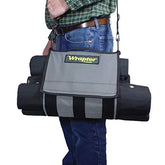 Wraptor Tackle Roll rolled dimensions show compact storage for travel and packing efficiency.