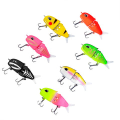 Wshxjzyay 7 Pack Mini Glide Bait – front view