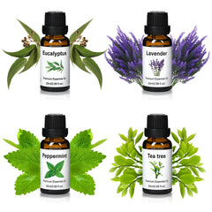 Wtrcsv peppermint oil bottle beside a diffuser for refreshing, uplifting blends.