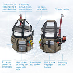 Bucket topper for standard 5-gallon bucket