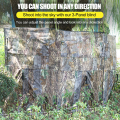 WTVIDAS hunting blind adjustable angles allow shooting from multiple directions.