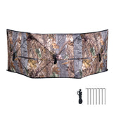 WTVIDAS hunting blind three-panel assembly shows sturdy concealment and fast setup