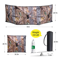 WTVIDAS hunting blind in setup position highlights portability for run-and-gun hunts
