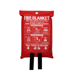 WUERLI fire blanket rolled for compact storage and quick access.
