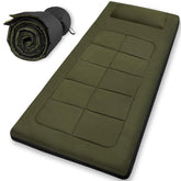 WUENLux floor mattress unfolded with an 80x36 inch surface, ideal for guests.
