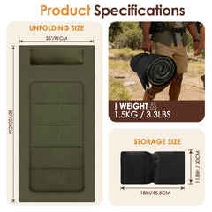 WUENLux floor mattress lightweight and portable for camping trips.