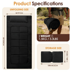 WUENLux floor mattress waterproof anti-slip bottom stays in place.