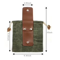 Wugebud foraging bag folded compact for easy carry during travel