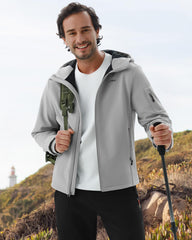 WULFUL softshell three-layer material highlighting durable wind protection