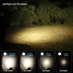 Wurkkos HD15 spotlight beam targets distant objects during repairs