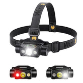 Wurkkos HD50 headlamp front view with 4000-lumen floodlight for bright close work.