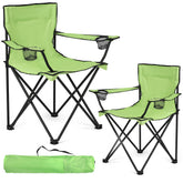 WUROMISE 2pack camping chairs folded in carry bag showcase portable outdoor seating.