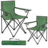 WUROMISE 2pack camping chairs folded for easy transport