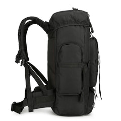 WWINTMING 45L hiking backpack front pocket for quick access during hikes.