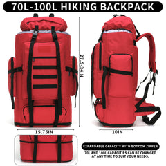 W WINTMING MOLLE system exterior allows attaching extra gear.