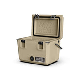 Wyld Gear 25qt Freedom front view — rugged roto-molded cooler for outdoor adventures.