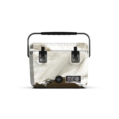 Wyld Gear 25qt Freedom at a lakeside boating setup for quick cold drinks.