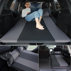 WYMZF back-seat inflatable mattress with inflation pump setup