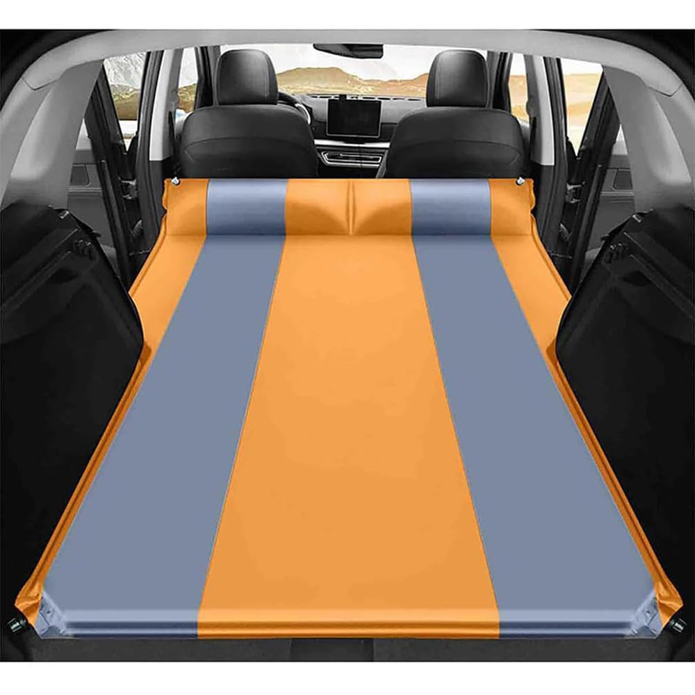 WYMZF car inflatable mattress on Jeep Grand Cherokee L backseat for comfortable travel sleep.