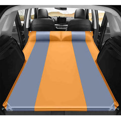 WYMZF car inflatable mattress on Jeep Grand Cherokee L backseat for comfortable travel sleep.