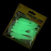 WYZBEN 6pcs paddle tail soft grubs glow in dark lure - front view