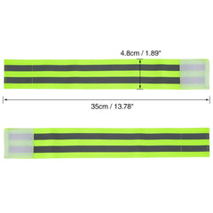 X AUTOHAUX green reflective band rolled for compact storage.